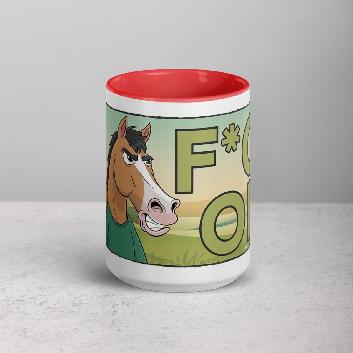 Middle Finger Horse Coffee Mug & Tea Cup - Image 10