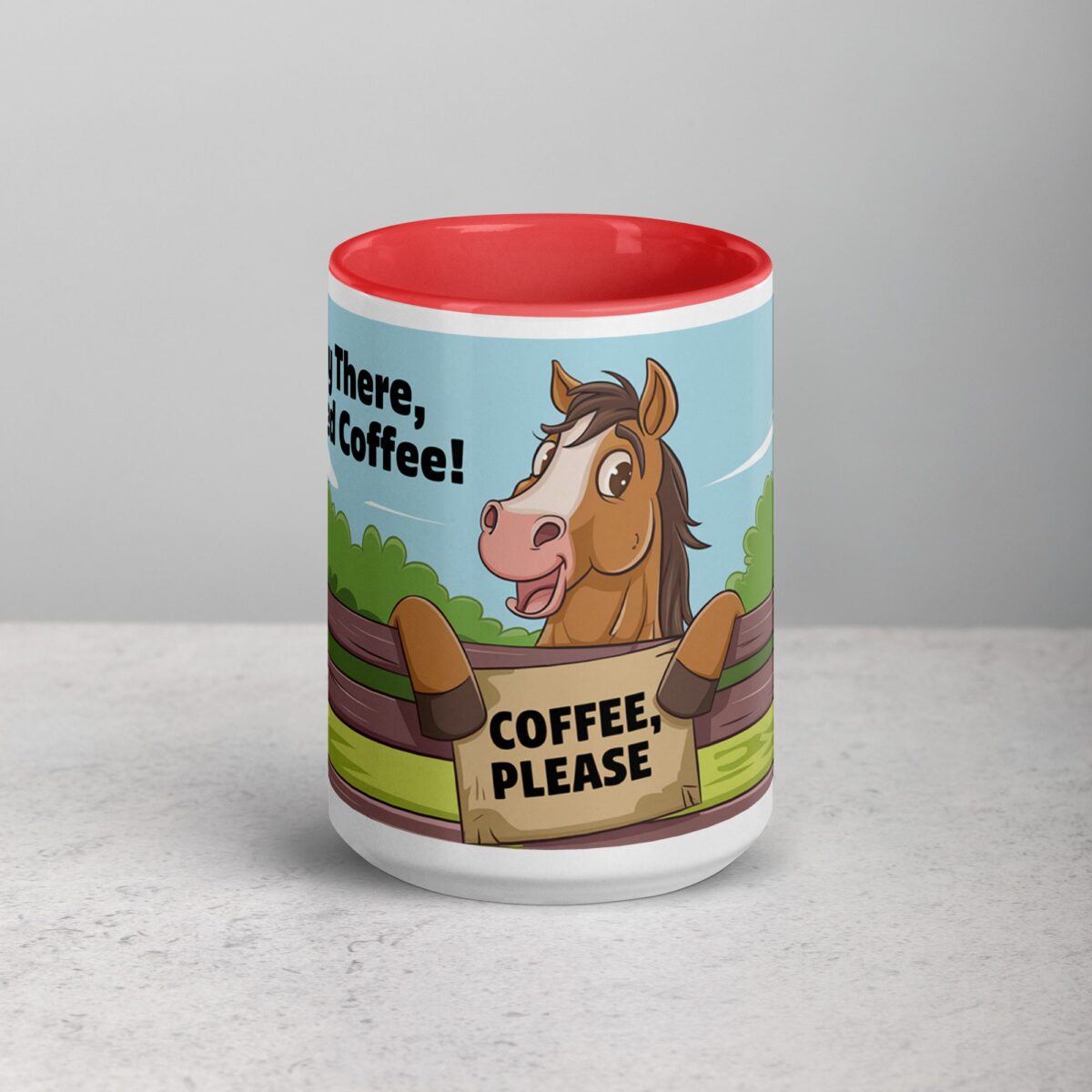 Hay There I Need a Coffee Horse Mug - Image 10