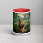 Majestic Lion Walking Through Jungle Mug - Image 10