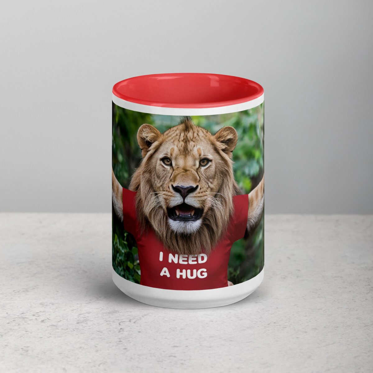 I Need a Hug Lion Coffee Mug & Tea Cup - Image 10