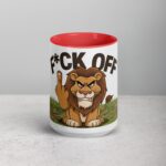 Middle Finger Lion Coffee Mug & Tea Cup - Image 10