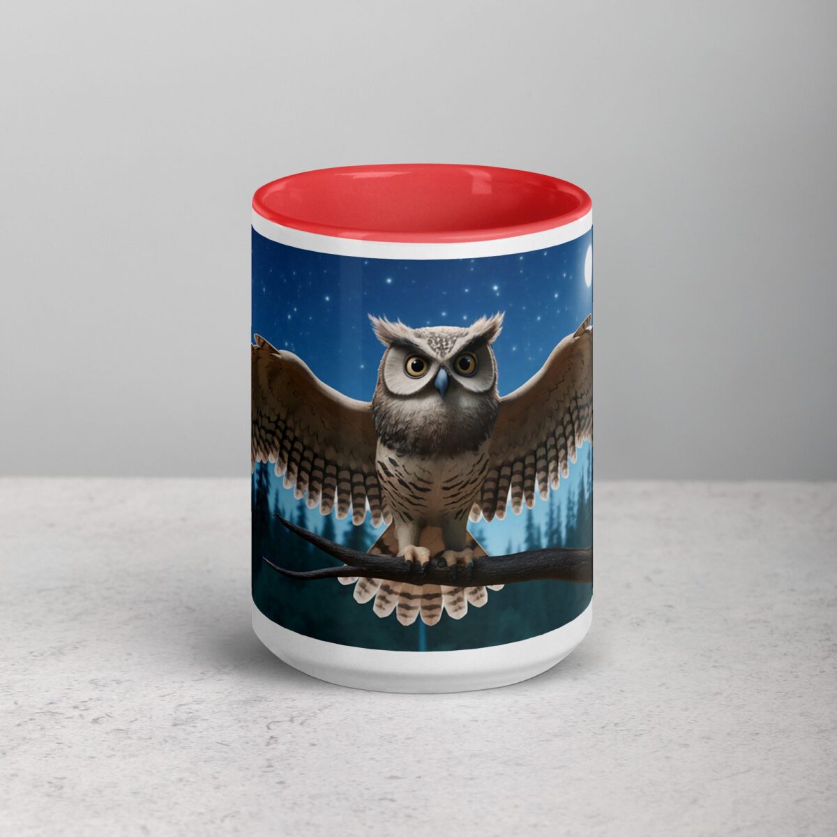 Owl Under Moonlight Coffee Mug & Tea Cup - Image 10
