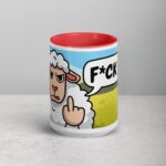 Middle Finger Sheep Coffee Mug & Tea Cup - Image 10