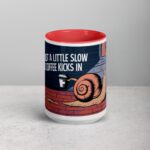 I’m Just a Little Slow Until Coffee Kicks In Snail Mug - Image 10