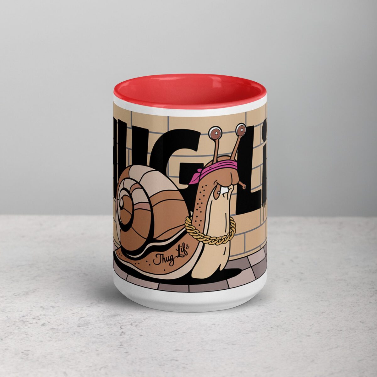 Thug Life Gangster Snail Coffee Mug & Tea Cup - Image 10