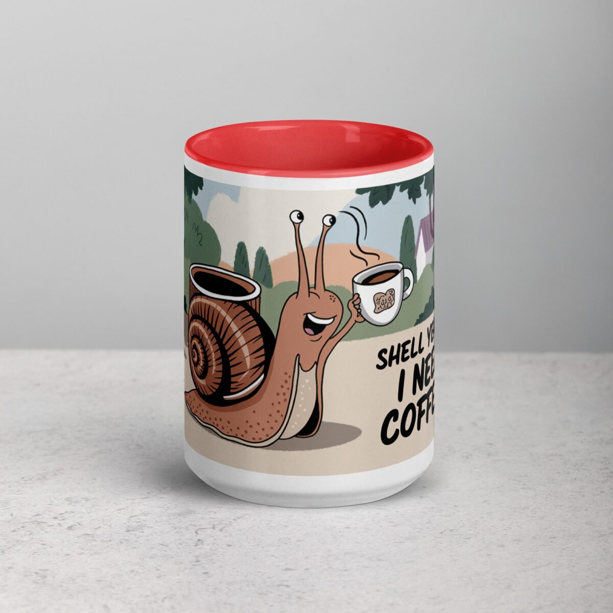 Shell Yeah, I Need Coffee! Snail Mug - Image 10