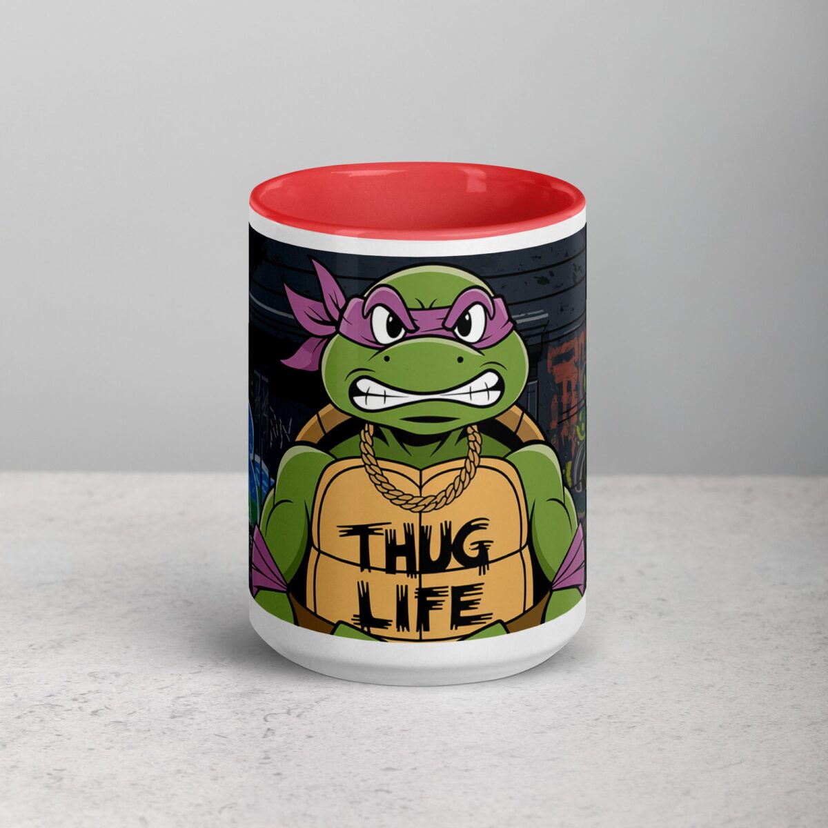 Thug Life Gangster Turtle Coffee Mug & Tea Cup - Image 10