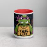 Thug Life Gangster Turtle Coffee Mug & Tea Cup - Image 10