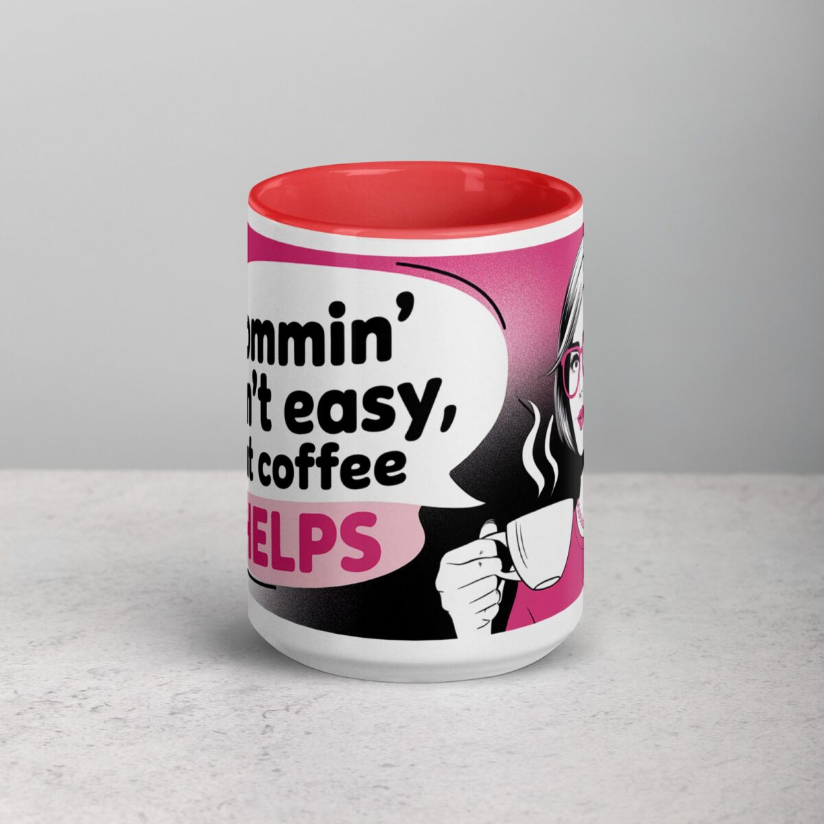 Mommin’ Ain’t Easy, But Coffee Helps Mug - Image 10