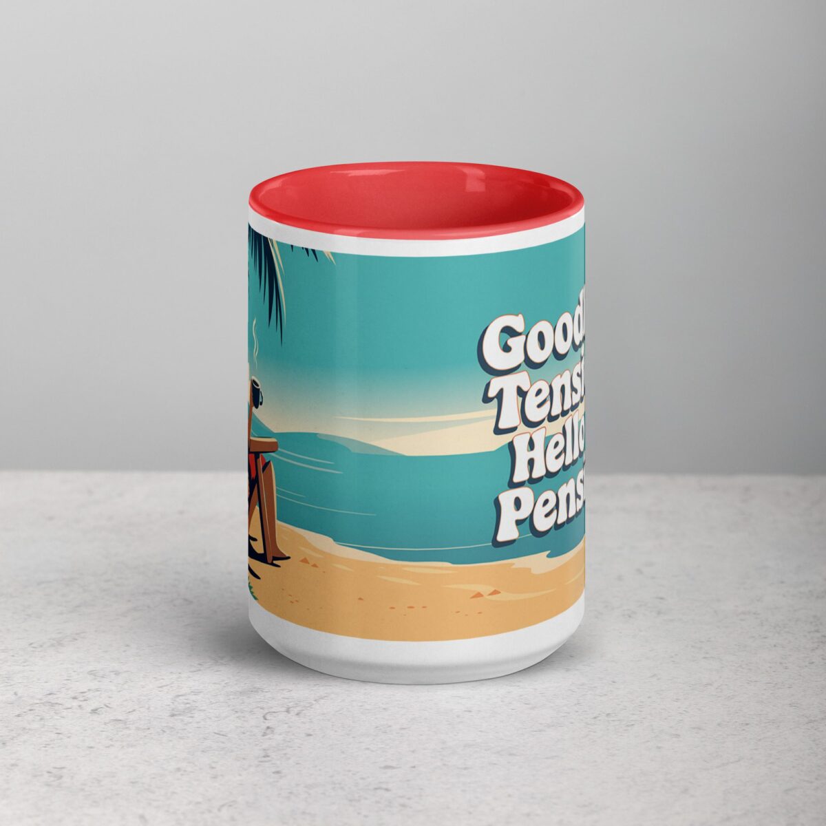 Goodbye Tension, Hello Pension Retirement Coffee Mug - Image 10