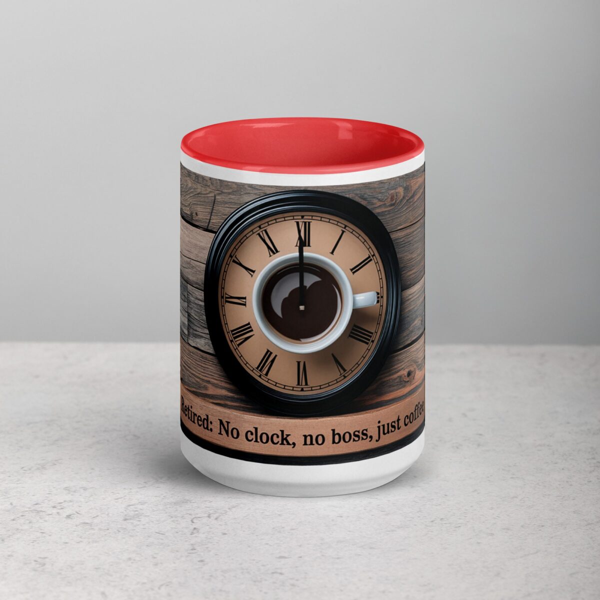 Retired: No Clock, No Boss, Just Coffee Retirement Mug - Image 10