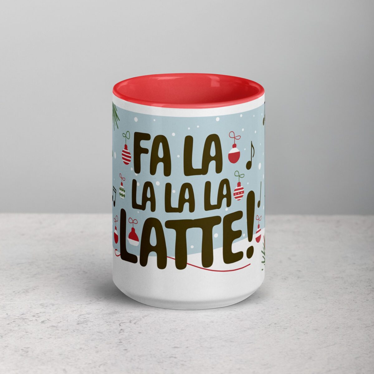 Fa La La La Latte! Coffee Christmas Mug - Image 10
