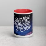 Silent Night, Caffeinated Morning Coffee Mug - Image 10