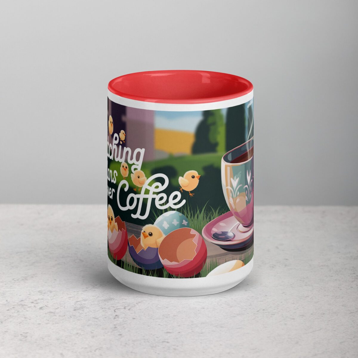 Hatching Plans Over Coffee Easter Mug - Image 10