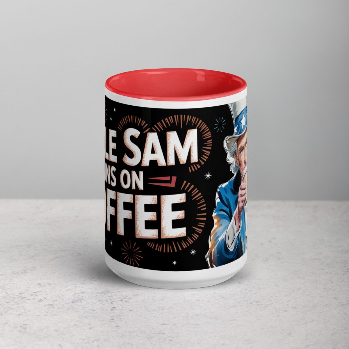 Uncle Sam Runs on Coffee Mug - Image 10