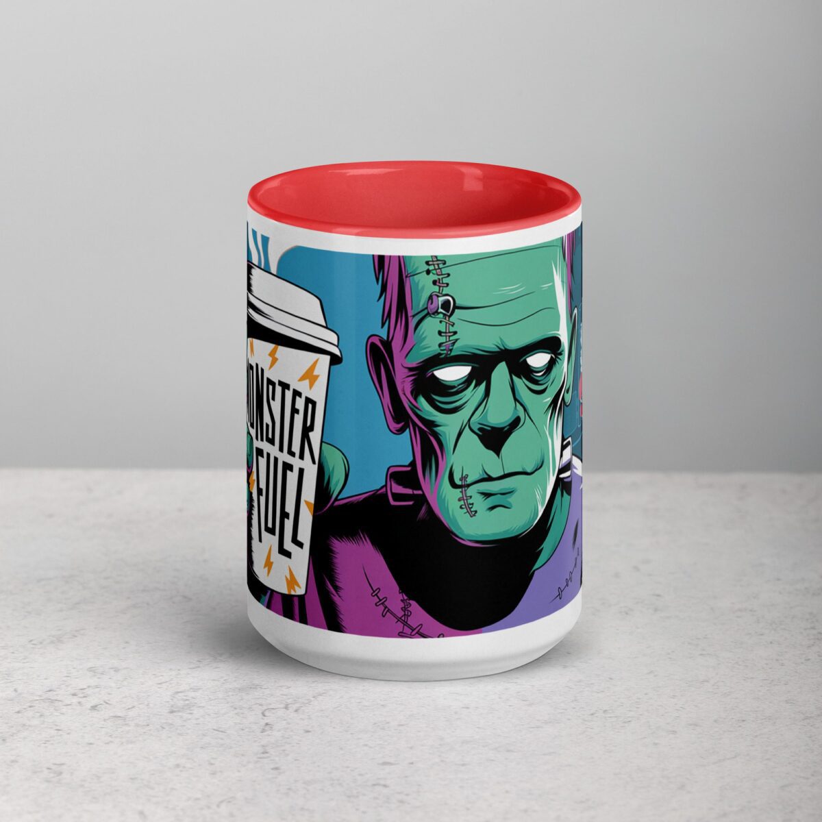 Monster Fuel Frankenstein Halloween Coffee Mug - Image 10
