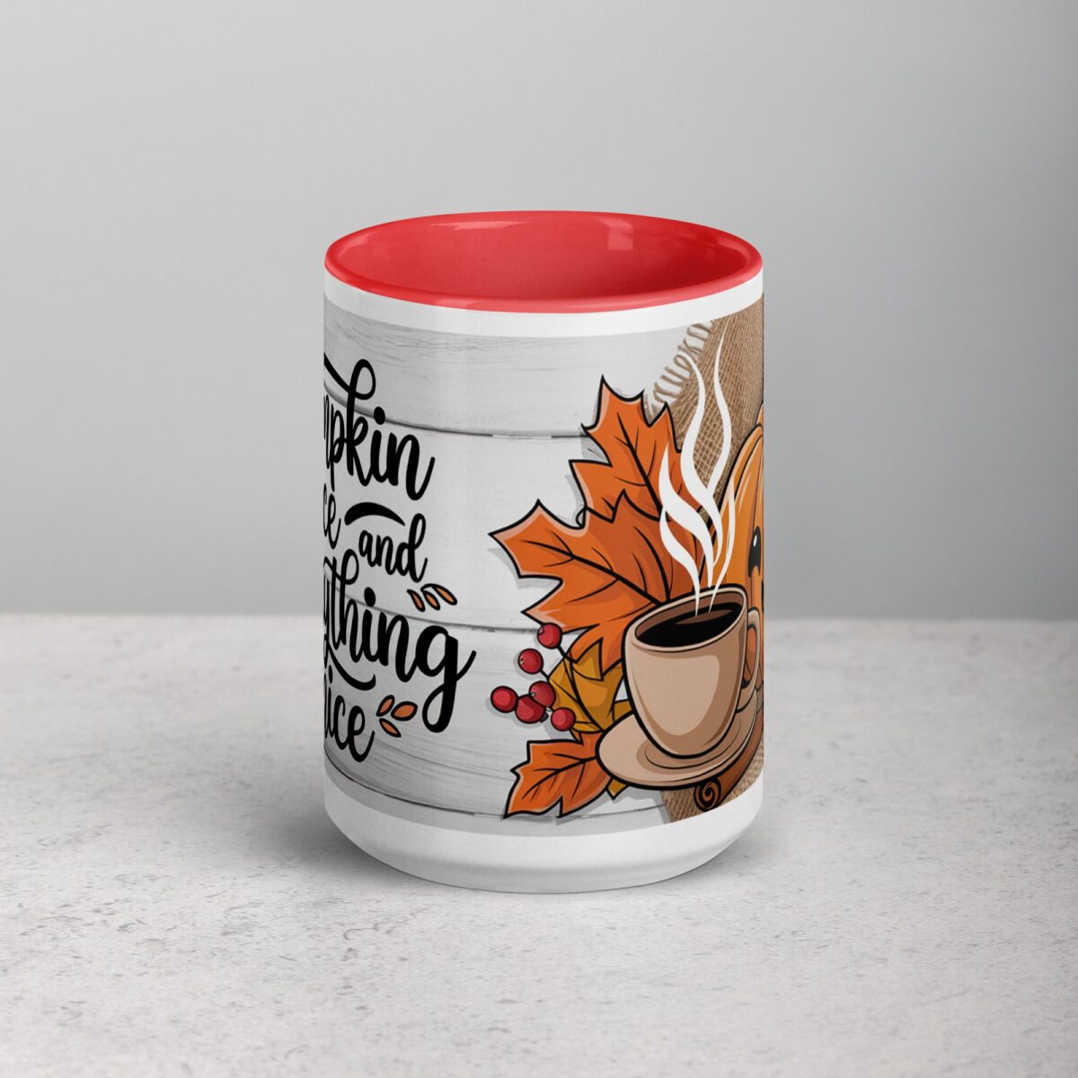 Pumpkin Spice & Everything Nice Thanksgiving Mug - Image 10