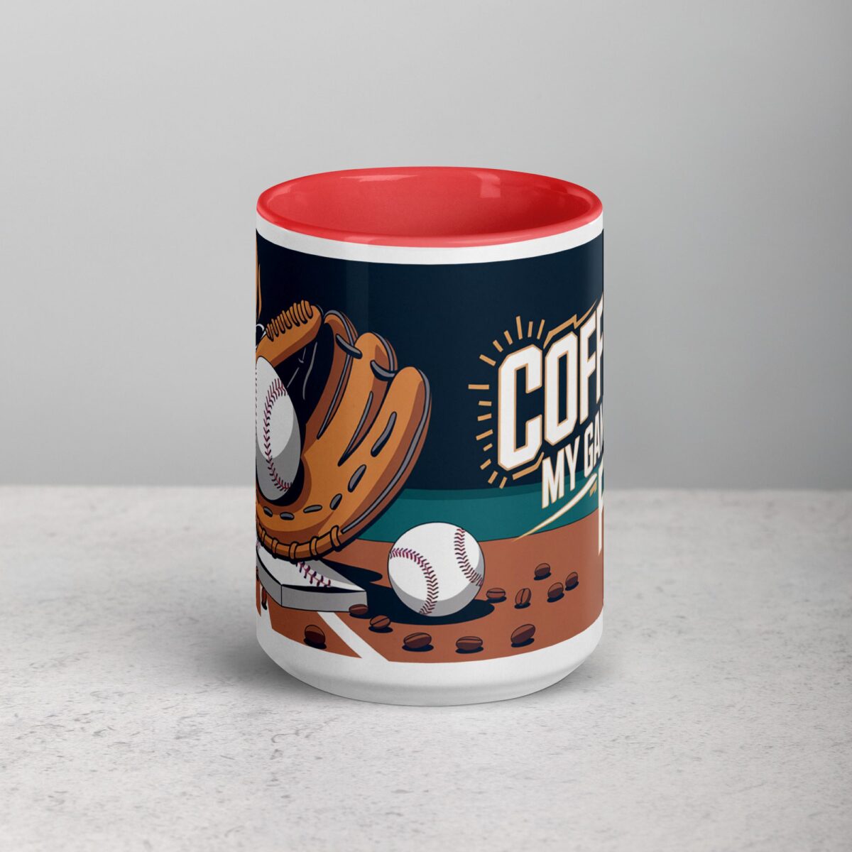 Coffee: My Game Day Fuel Baseball Mug - Image 10