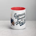 Espresso Yourself, Then Play Ball Coffee Mug & Tea Cup - Image 10