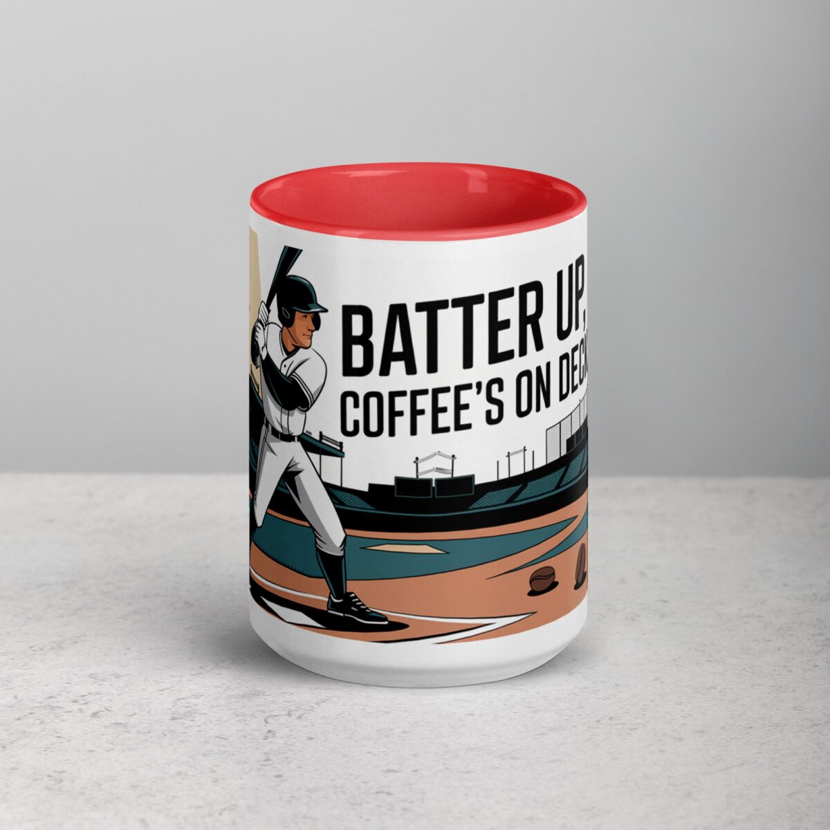Batter Up, Coffee’s On Deck Baseball Mug - Image 10