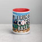 I Run on Coffee & Base Hits Baseball Coffee Mug - Image 10