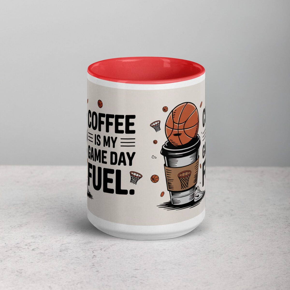 Coffee is My Game Day Fuel Basketball Mug - Image 10