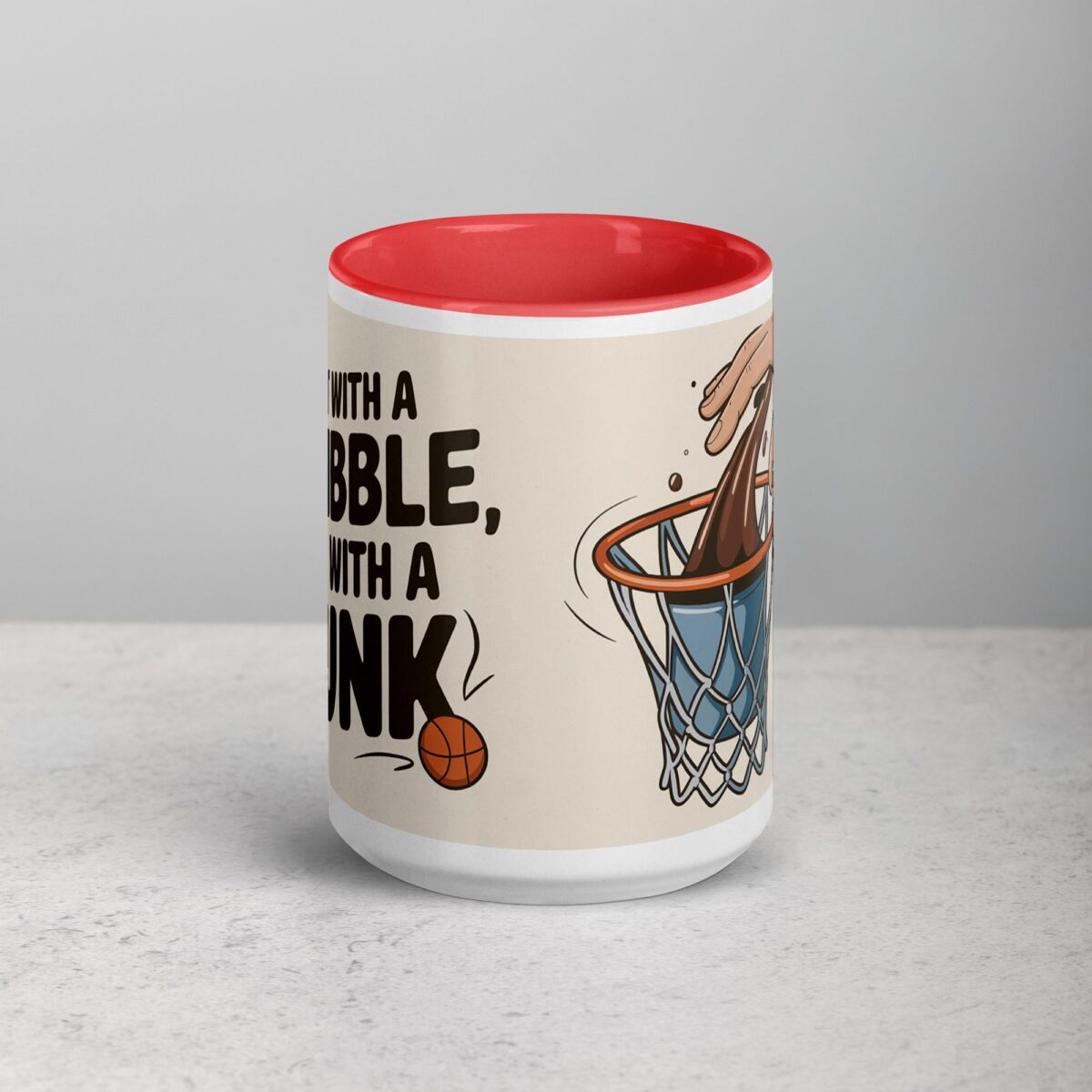 Start with a Dribble, End with a Dunk Basketball Mug - Image 10