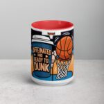 Caffeinated and Ready to Dunk Basketball Mug - Image 10