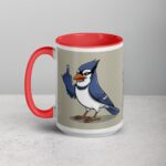 Middle Finger Blue Jay Coffee Mug & Tea Cup - Image 11