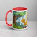 Cute Bird in Forest Coffee Mug & Tea Cup - Image 11