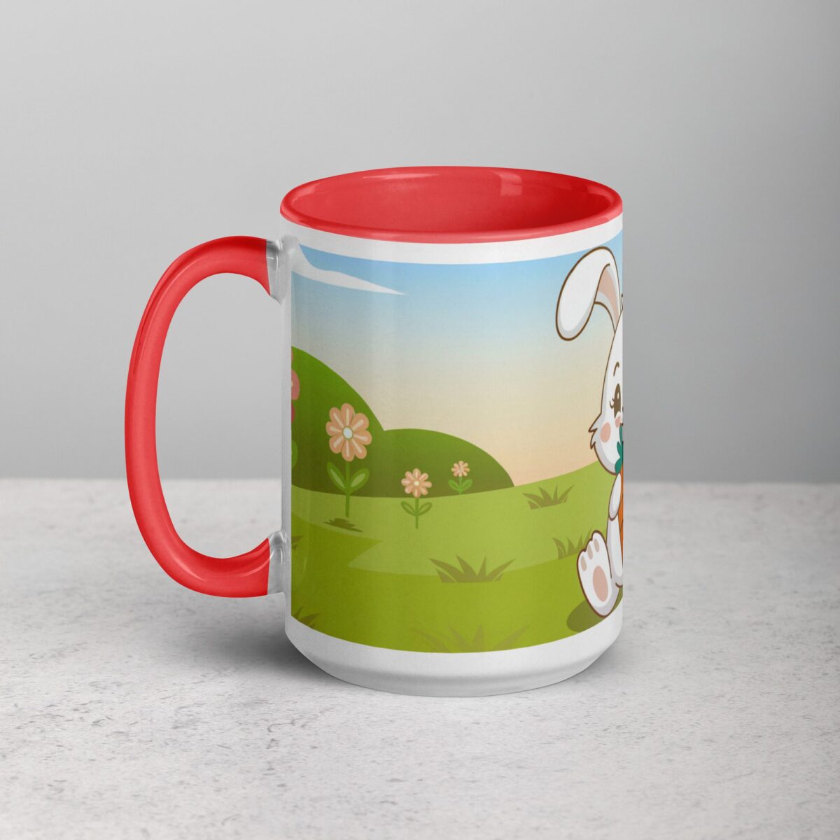 Bunny Rabbit Eating Carrot Coffee Mug & Tea Cup - Image 11