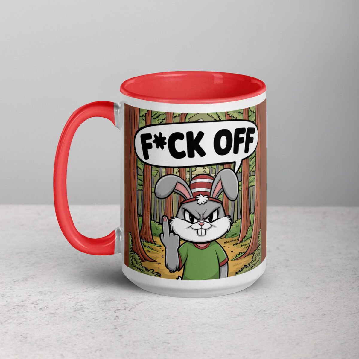 Bunny Rabbit Middle Finger Coffee Mug & Tea Cup - Image 11