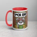 Bunny Rabbit Middle Finger Coffee Mug & Tea Cup - Image 11