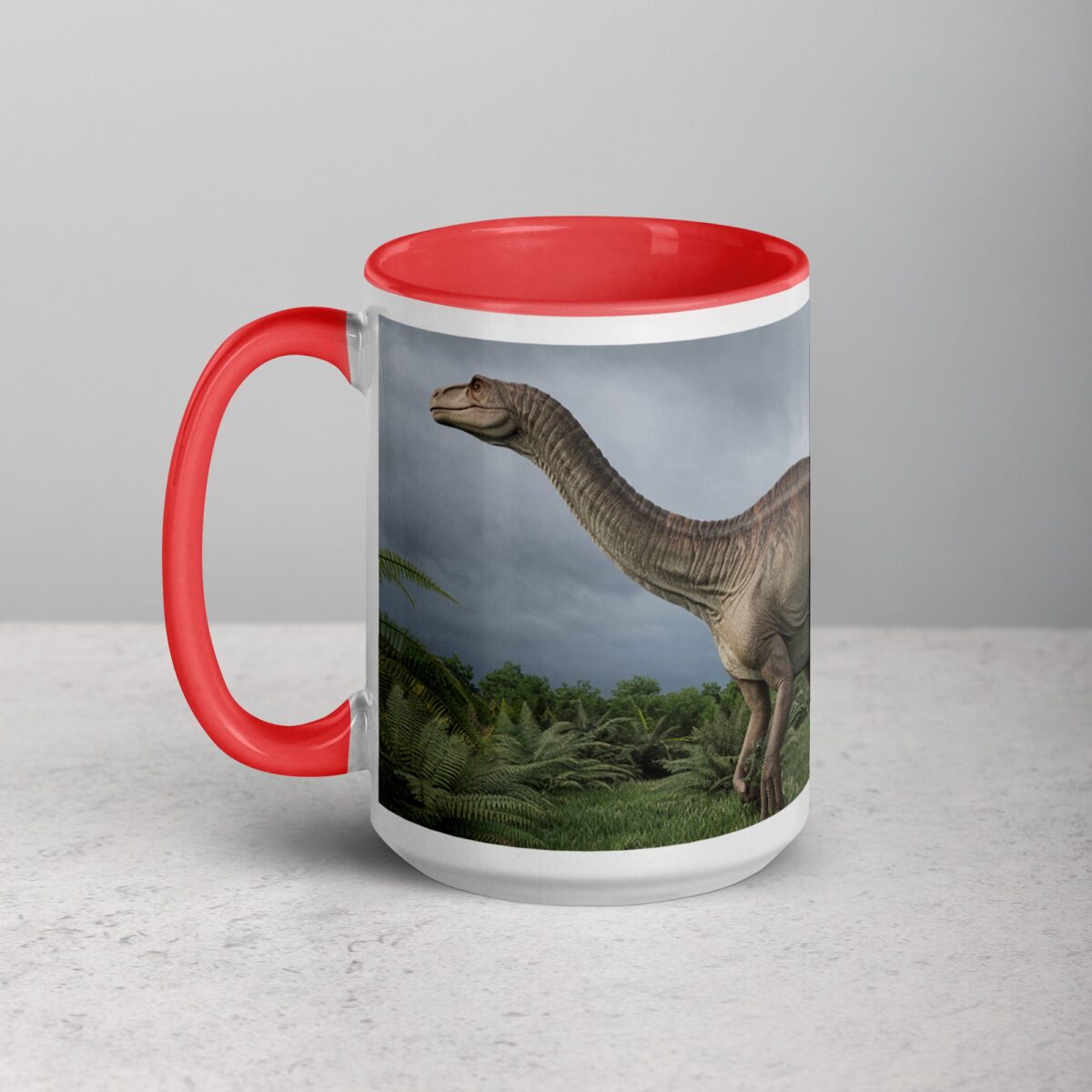 T-Rex Dinosaur in Wild Coffee Mug & Tea Cup - Image 11