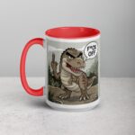 Middle Finger Dinosaur Coffee Mug & Tea Cup - Image 11