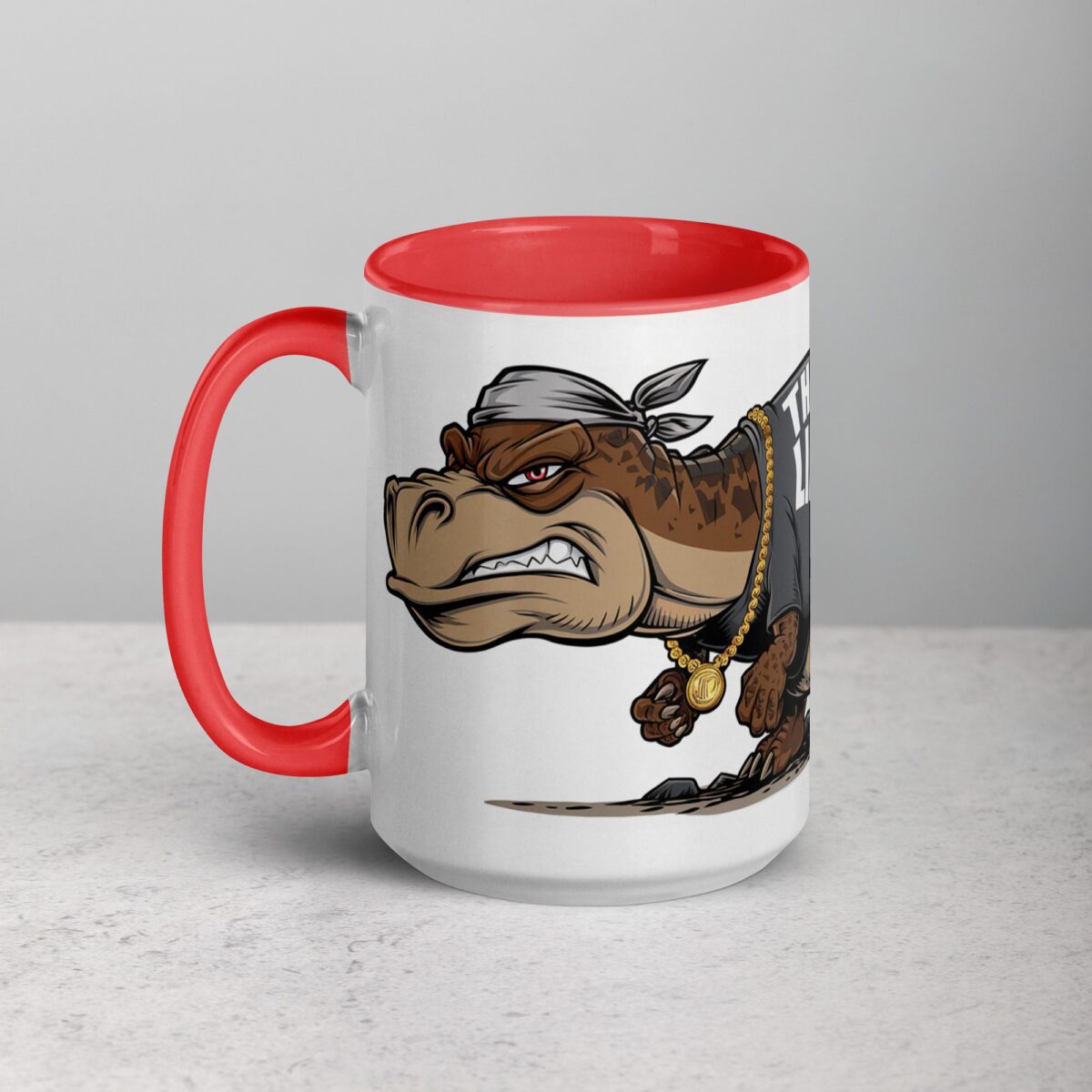 Thug Life Gangster Dinosaur Coffee Mug & Tea Cup - Image 11
