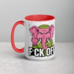 Elephant Middle Finger Coffee Mug & Tea Cup - Image 11