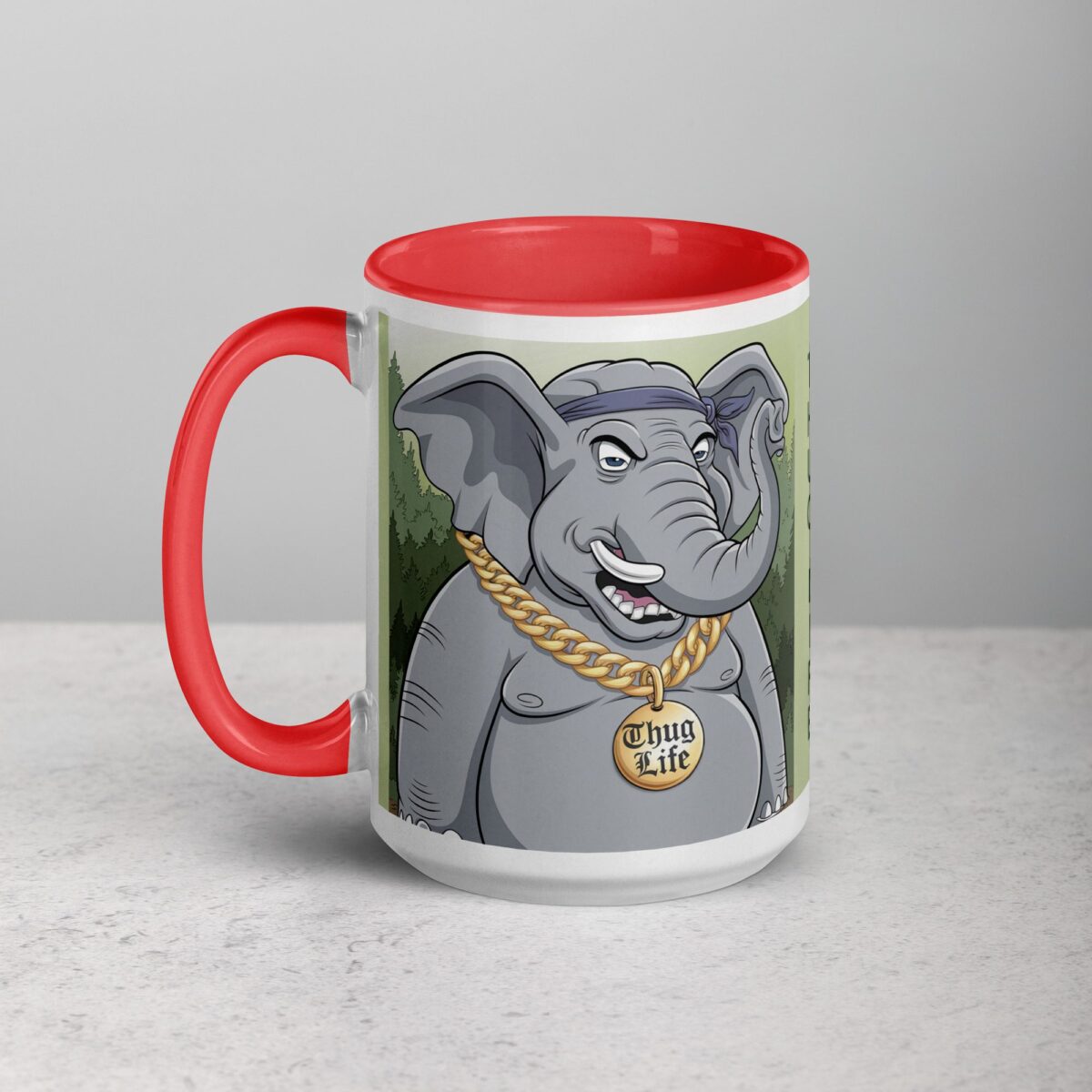Gangster Elephant Thug Life Coffee Mug & Tea Cup - Image 11