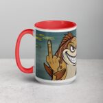 Middle Finger Fish Coffee Mug & Tea Cup - Image 11