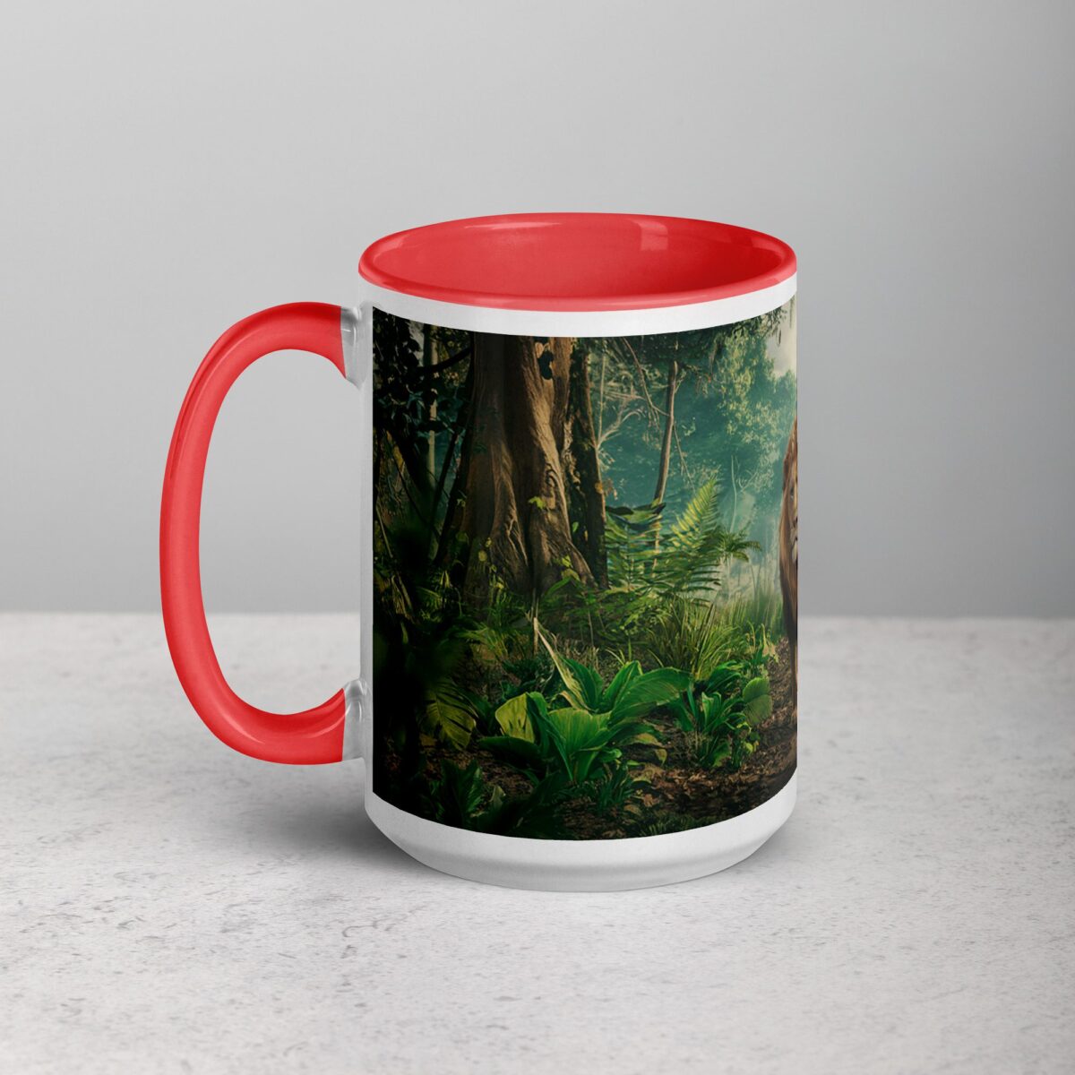 Majestic Lion Walking Through Jungle Mug - Image 11