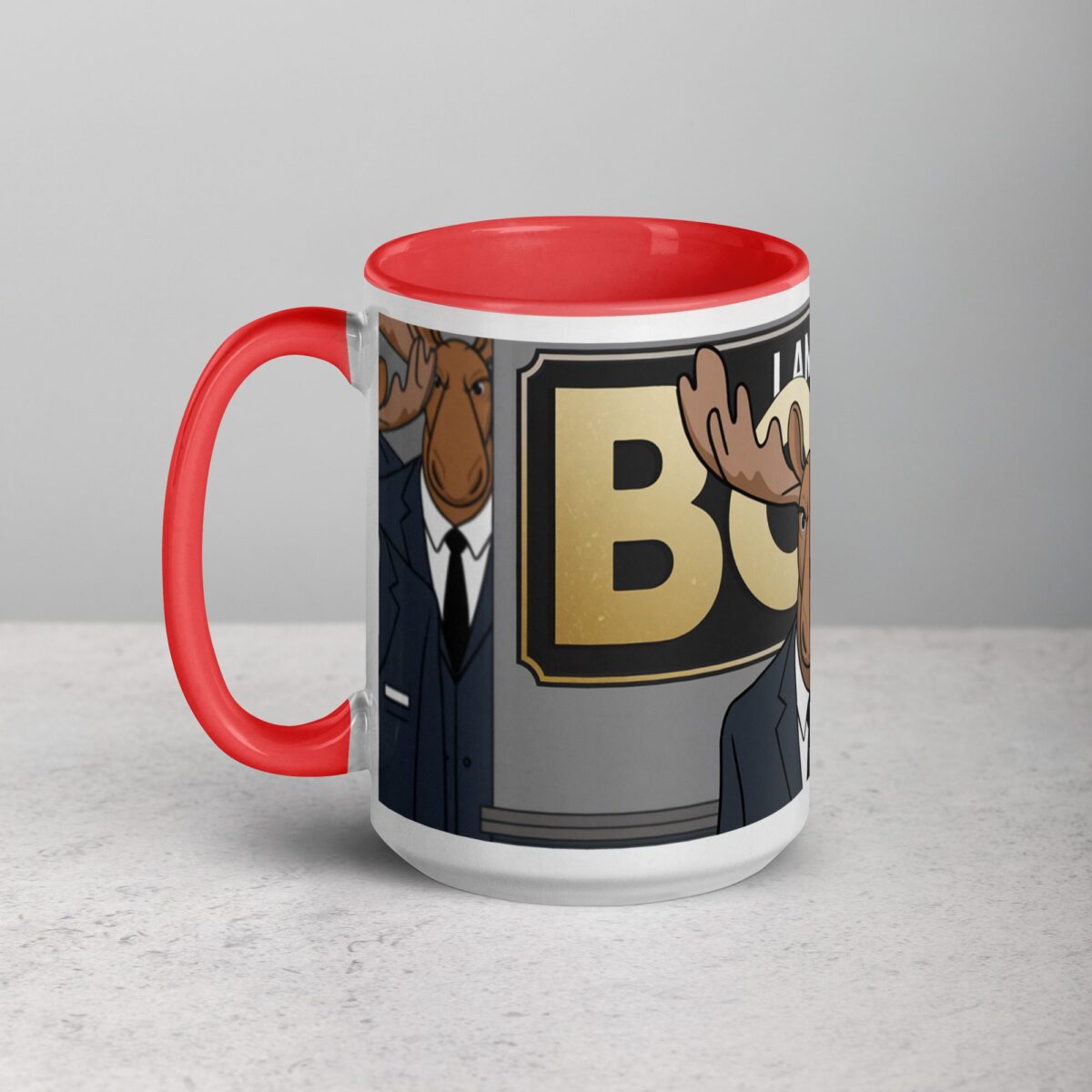 I am a Boss Moose Coffee Mug & Tea Cup - Image 11