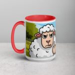 Middle Finger Sheep Coffee Mug & Tea Cup - Image 11
