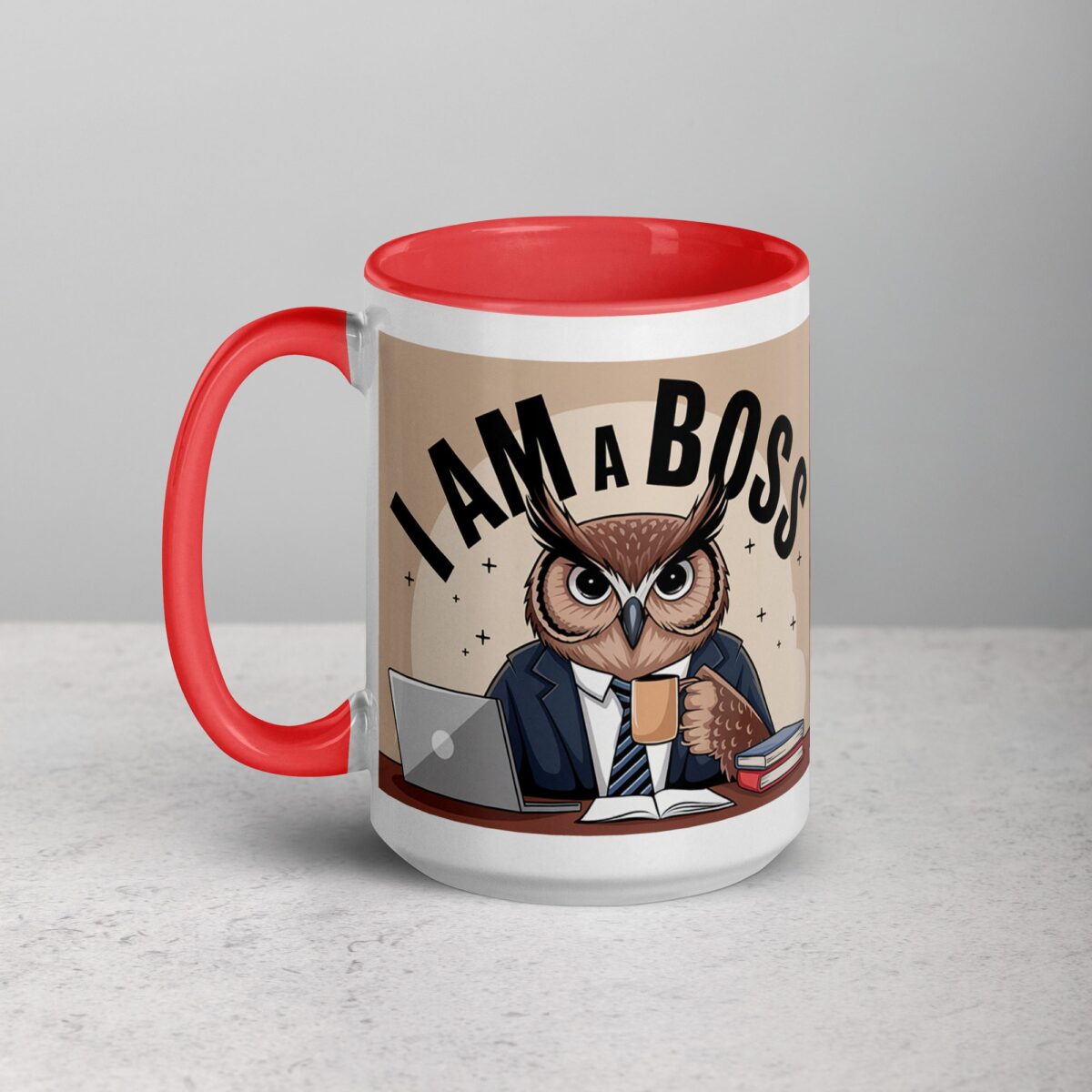I am a Boss Owl Coffee Mug & Tea Cup - Image 11