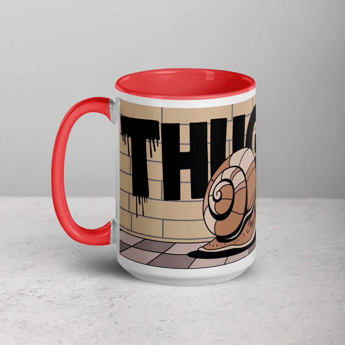 Thug Life Gangster Snail Coffee Mug & Tea Cup - Image 11