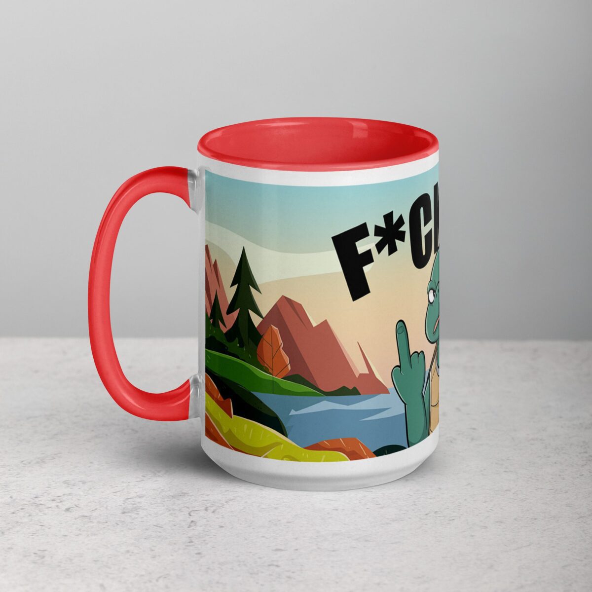 Middle Finger Turtle Coffee Mug & Tea Cup - Image 11
