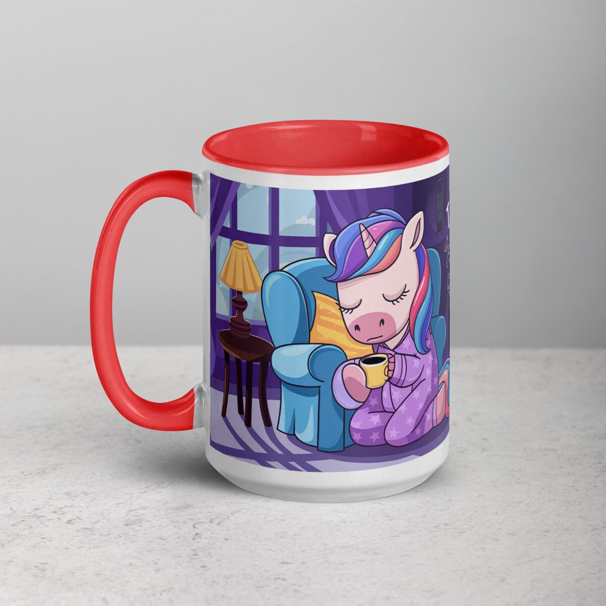 Too Magical for Mornings Without Coffee Unicorn Mug - Image 11