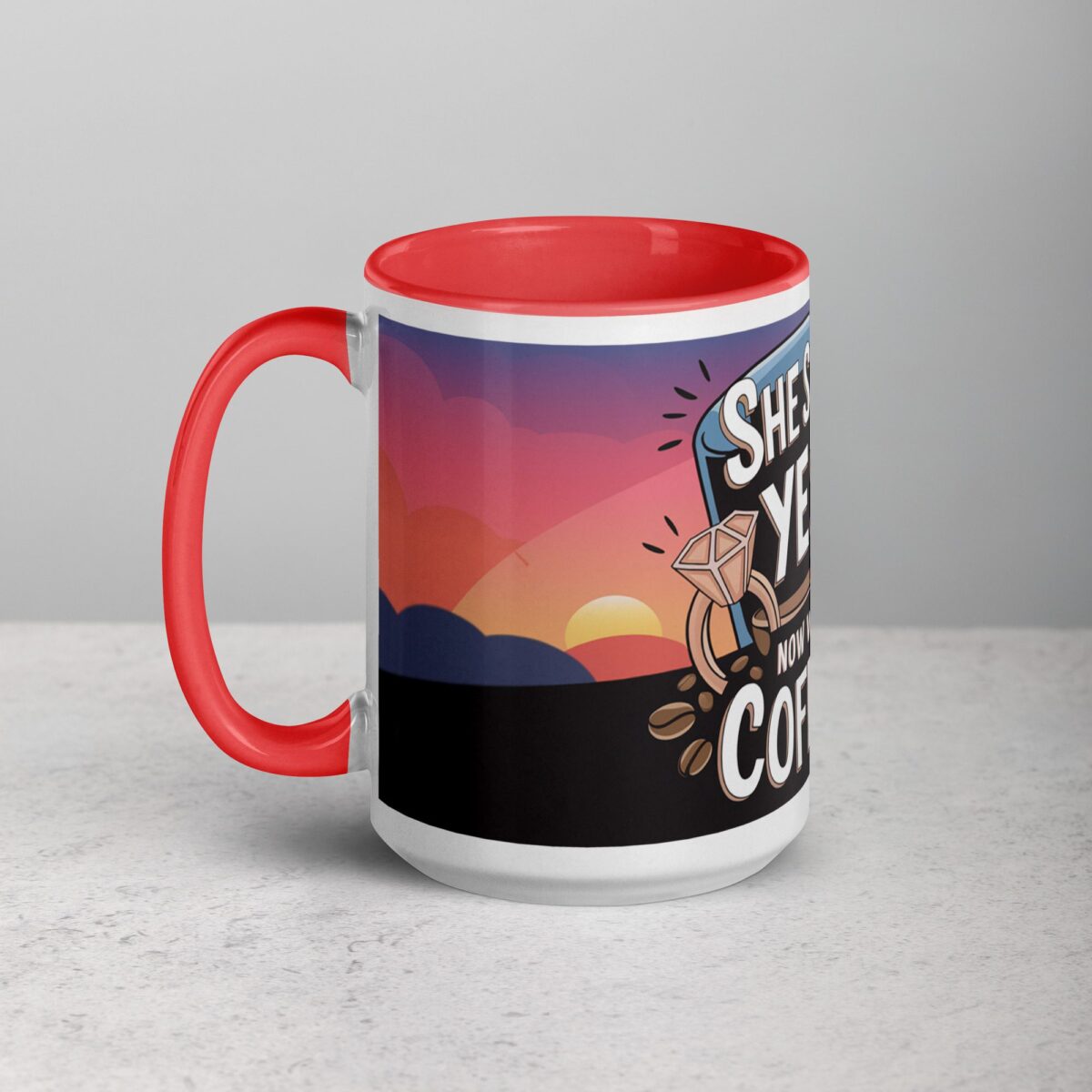 She Said Yes, Now We Say Coffee! Mug - Image 11