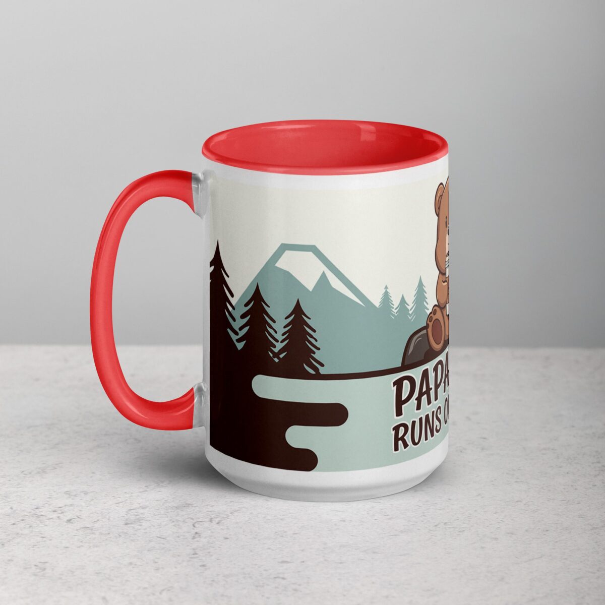 Papa Bear Runs on Coffee Fathers Day Mug - Image 11