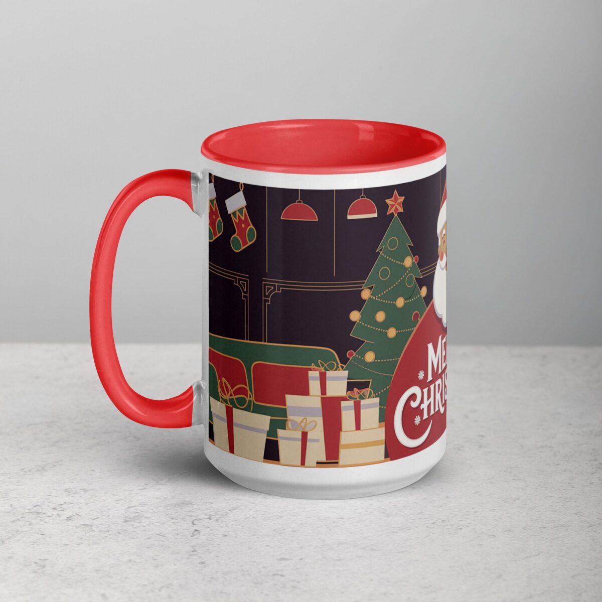Merry Christmas Retro Coffee Mug & Tea Cup - Image 11