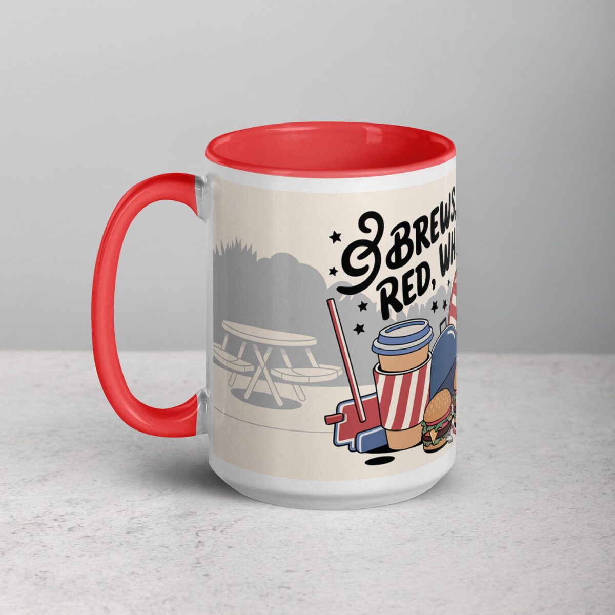 Brews, BBQs, & Red, White, & Blue Coffee Mug - Image 11